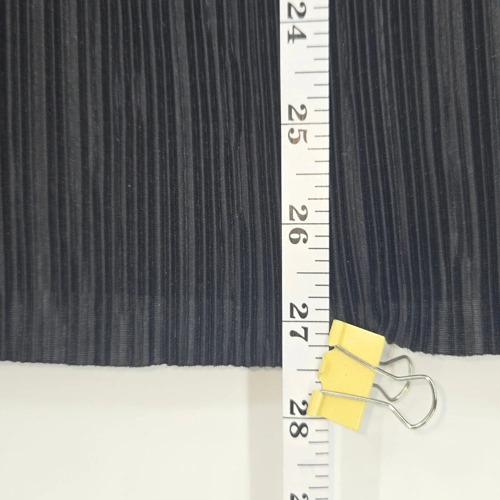 Le Lis Pleated Midi Skirt Women Size M Black Pull On USA Office Capsule Wardrobe